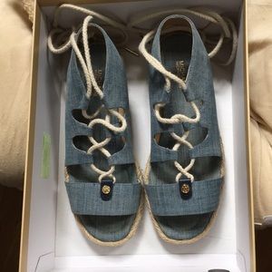 Michael Kors lace up espadrilles